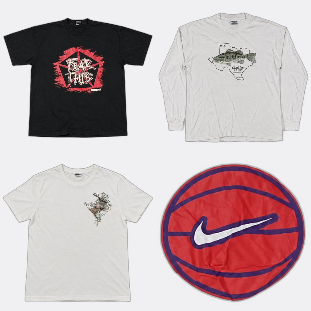 Vintage Single Stitch T-Shirts Bundle in mixed sizes and colours. Grade B/C.