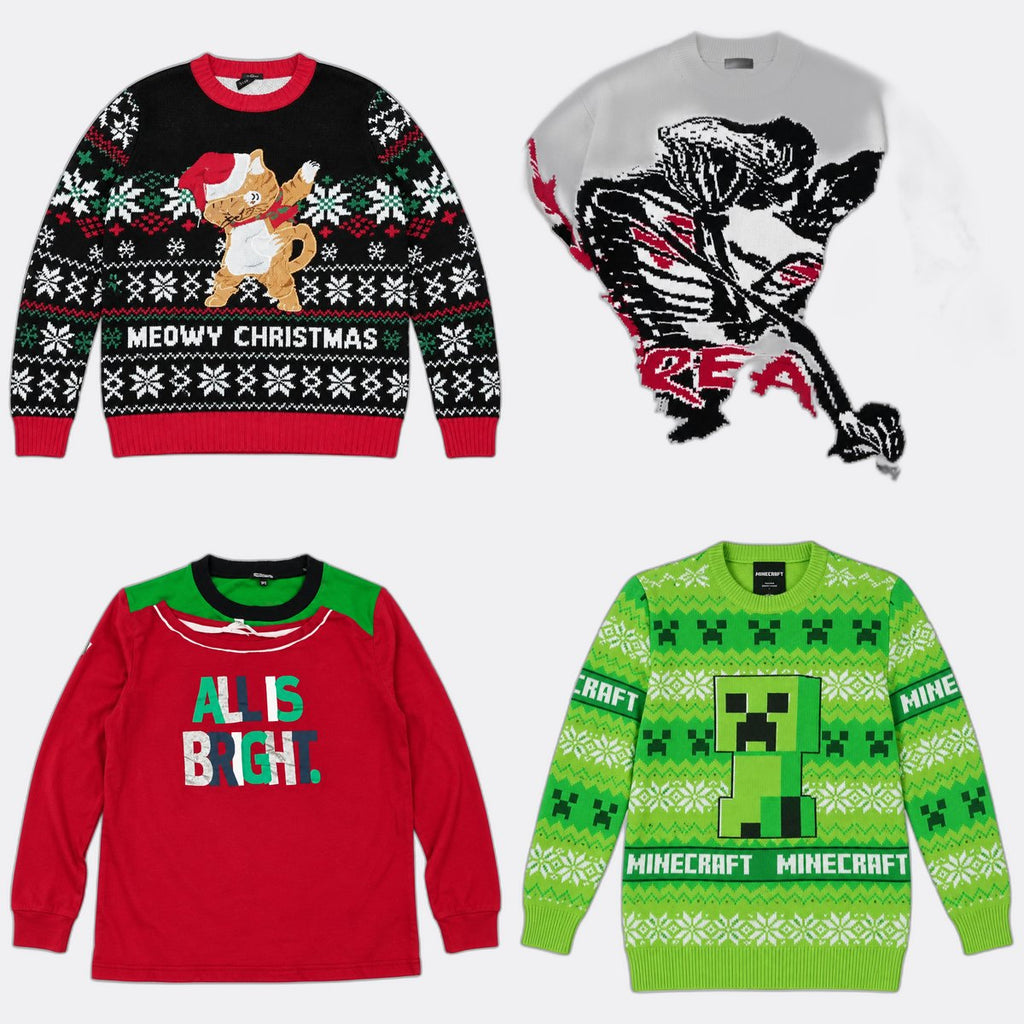 Christmas Kids Sweaters Bundle in mixed sizes and colours. Grade A/B.