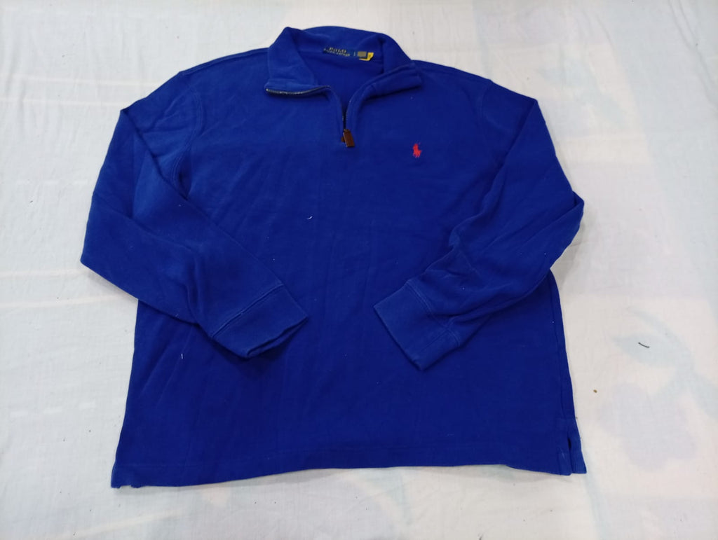 Vintage Polo and Tommy Hilfiger Quarter-Zip Sweaters Bundle in mixed sizes and colours. Grade B/C.