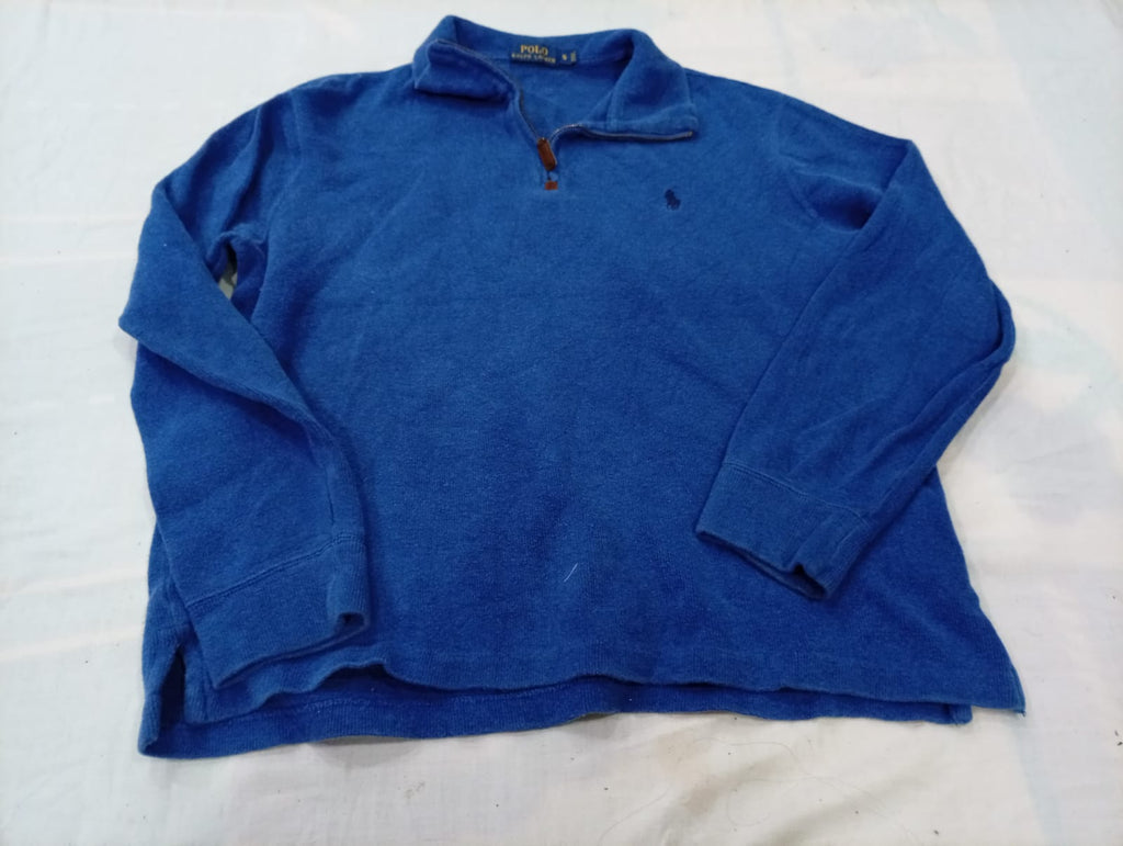 Vintage Polo and Tommy Hilfiger Quarter-Zip Sweaters Bundle in mixed sizes and colours. Grade B/C.