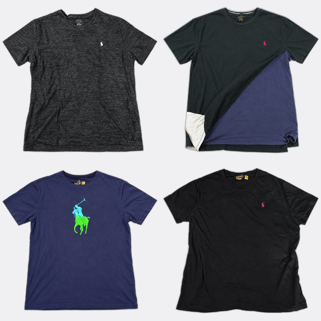 Vintage Polo T-Shirts Bundle in mixed sizes and colours. Grade B/C. 