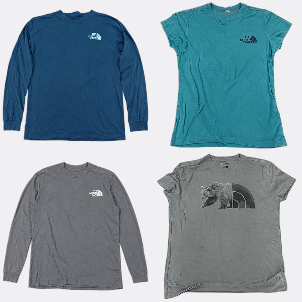 Vintage The North Face T-Shirts Bundle in mixed sizes and colours. Grade B/C.