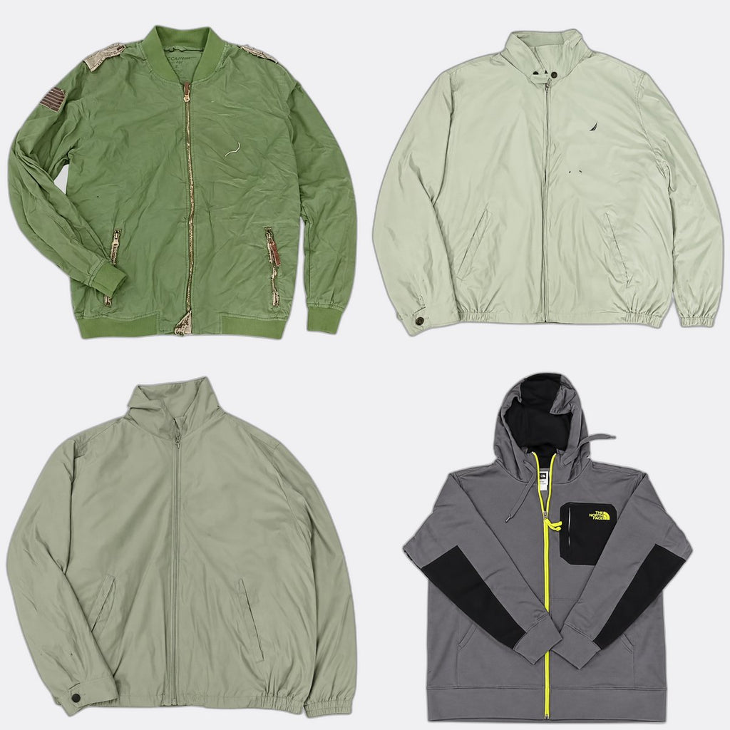 Vintage Mix Branded Jackets Bundle in mixed sizes and colours. Grade B/C. 