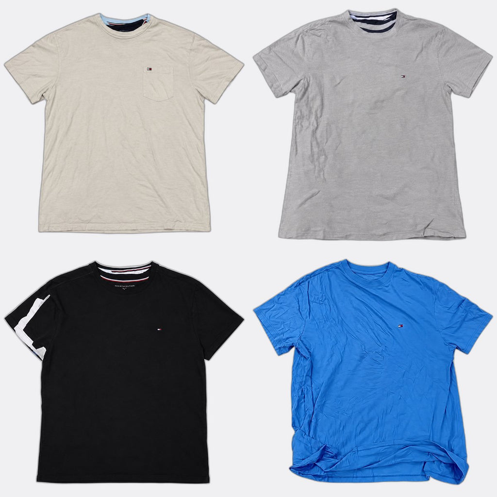 Vintage Tommy Hilfiger T-Shirts Bundle in mixed sizes and colours. Grade B/C.