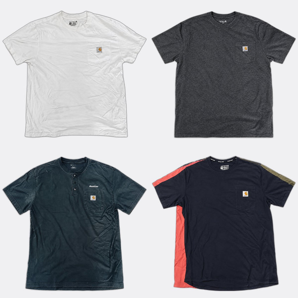 Vintage Carhartt T-Shirts Bundle in mixed sizes and colours. Grade A/B/C.