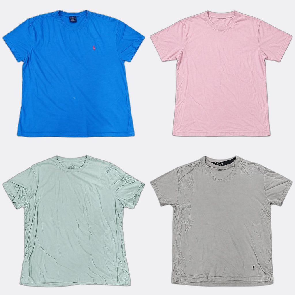 Vintage Polo T-Shirts Bundle in  mixed sizes and colours, Grade A/B/C.