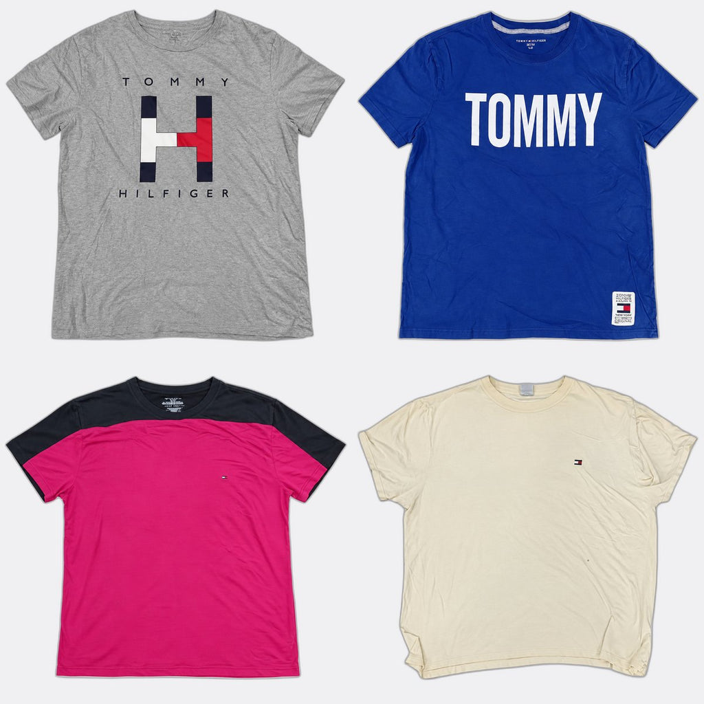 Vintage Tommy Hilfiger T-Shirts Bundle in  mixed sizes and colours, Grade A/B/C.