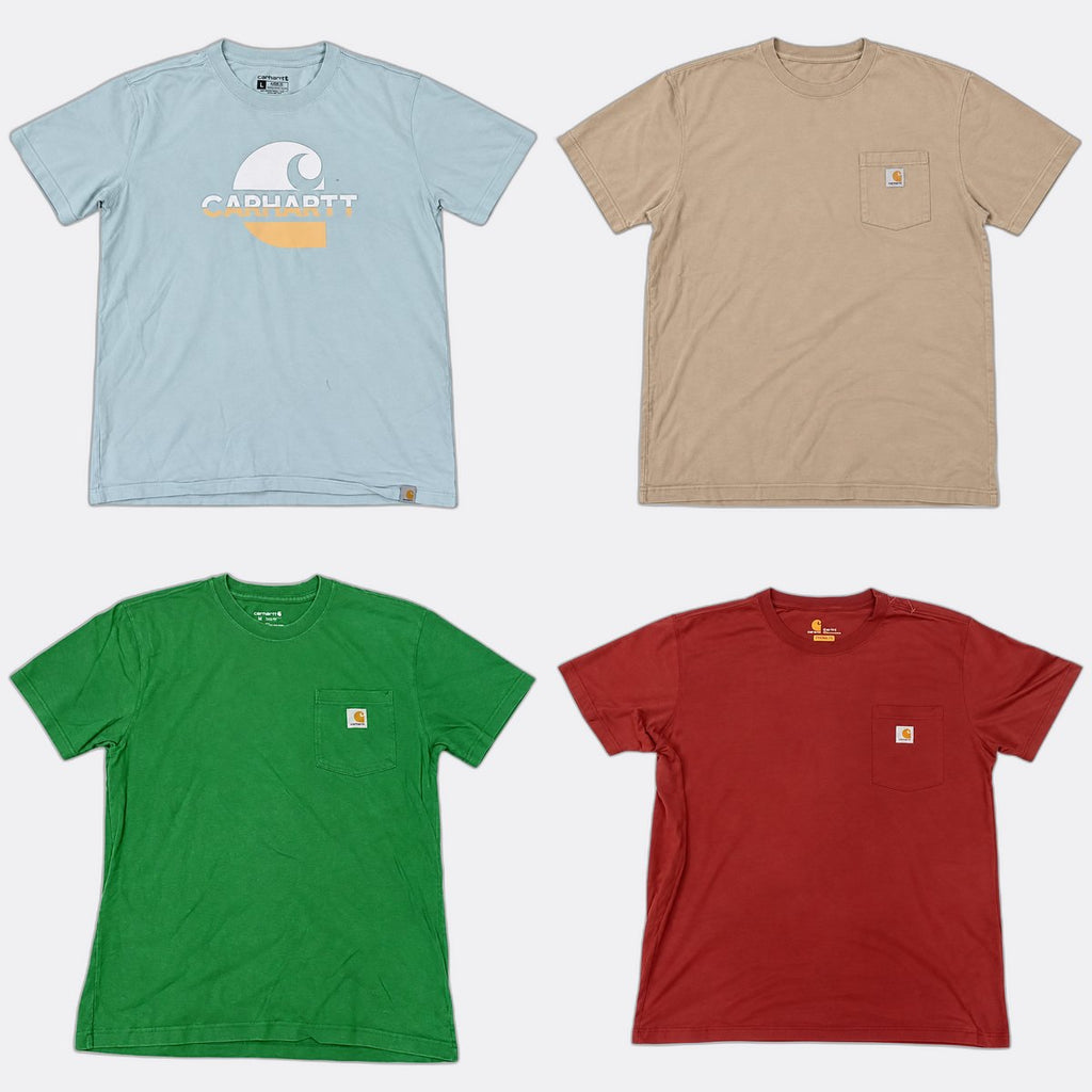 Vintage Carhartt T-Shirts Bundle in mixed sizes and colours. Grade A/B/C.