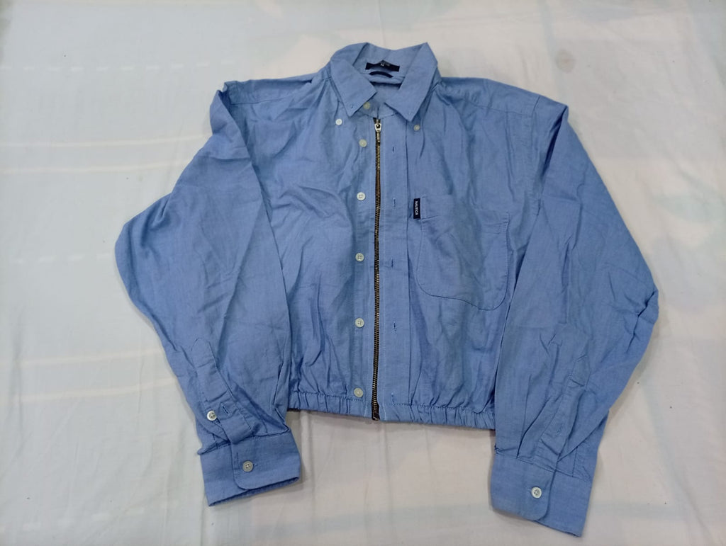 Upcycled Tommy Hilfiger and Nautica Crop Shirts Bundle in mixed sizes and colours. Grade A/B/C. 
