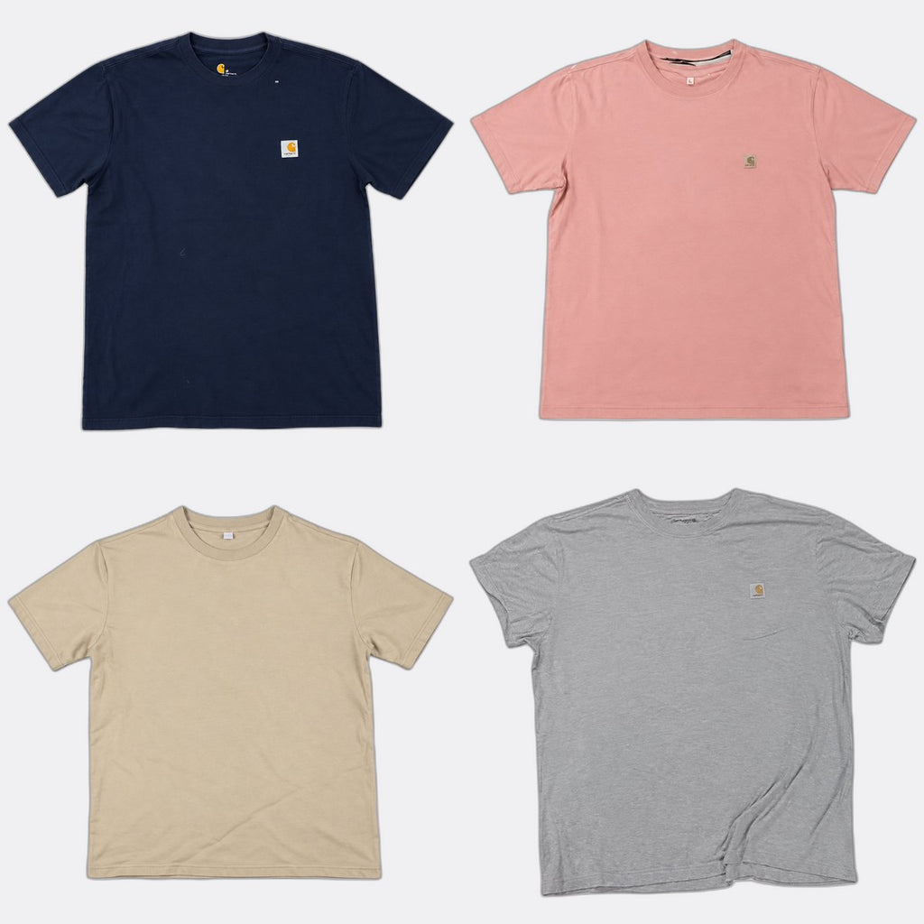 Vintage Carhartt T-Shirts Bundle in mixed sizes and colours. Grade A/B/C.