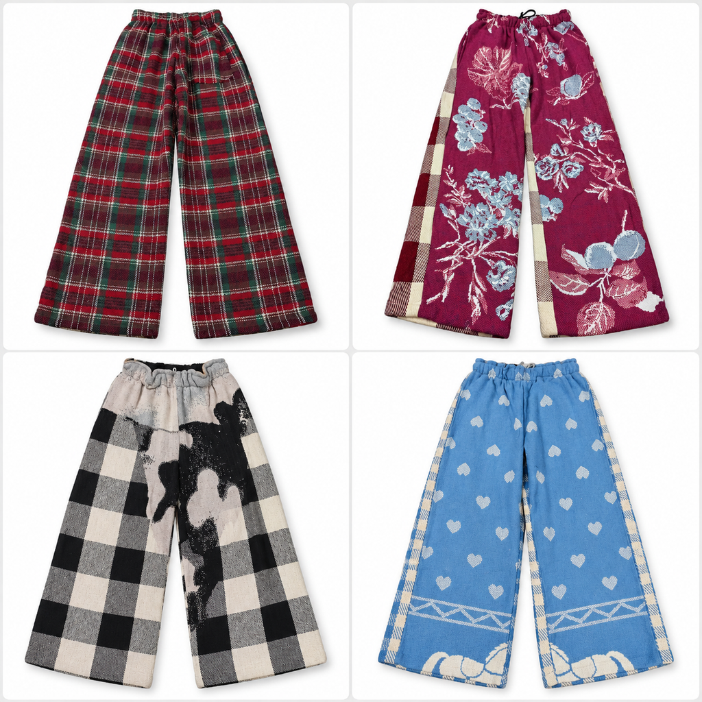  Upcycled Darri Trousers Bundle in  mixed sizes and colours, Grade A/B/C.