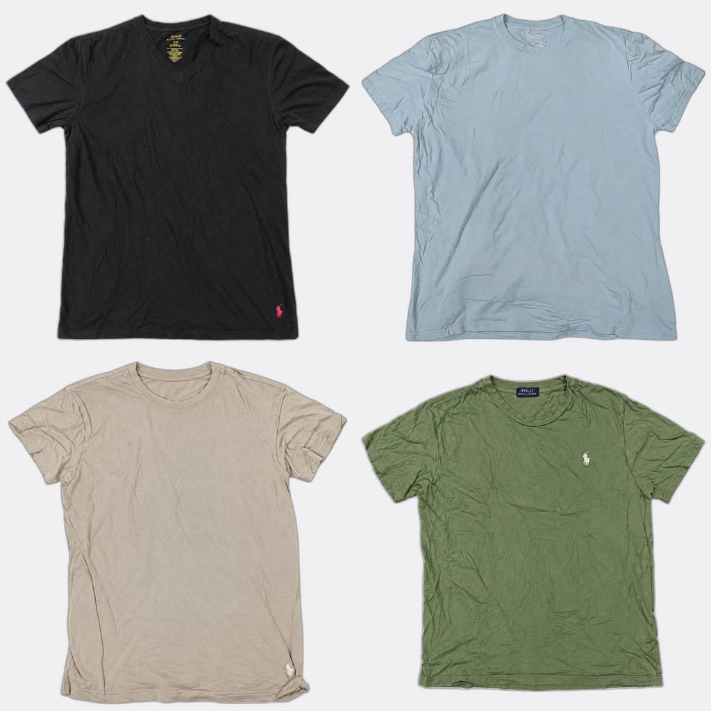 Vintage Polo T-Shirts Bundle in  mixed sizes and colours, Grade B/C.