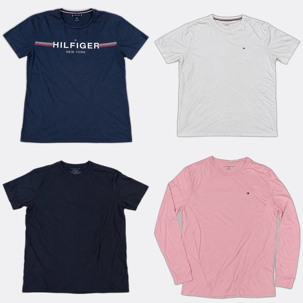 Vintage Tommy Hilfiger T-Shirts Bundle in  mixed sizes and colours, Grade B/C.