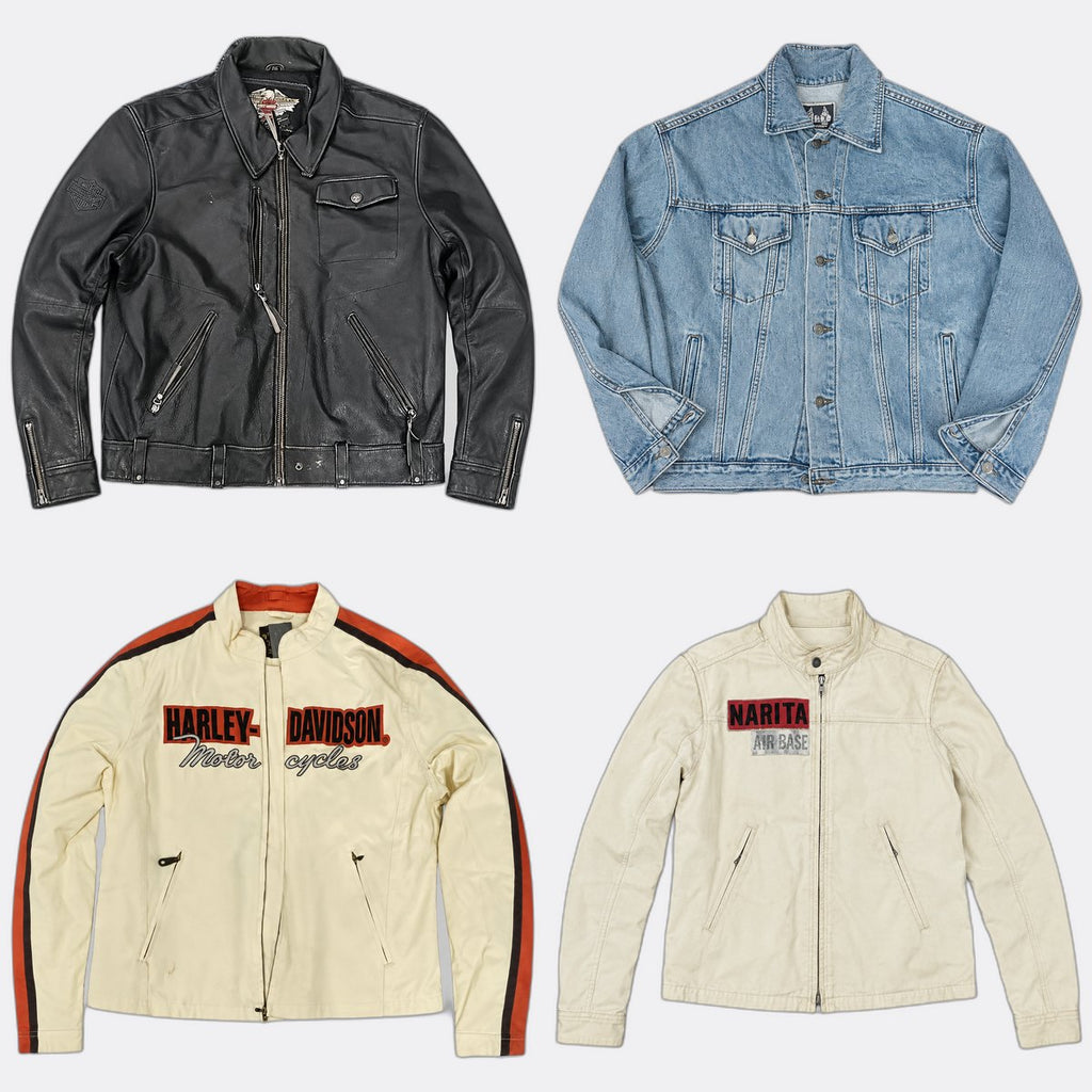Vintage Harley Mix Bundle in mixed sizes and colours. Grade A/B/C.
