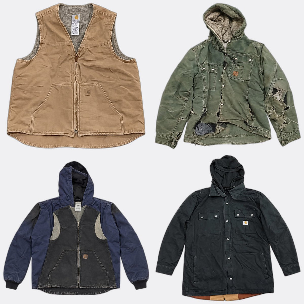 Vintage Carhartt Jackets Bundle in mixed sizes and colours. Grade A/B/C.