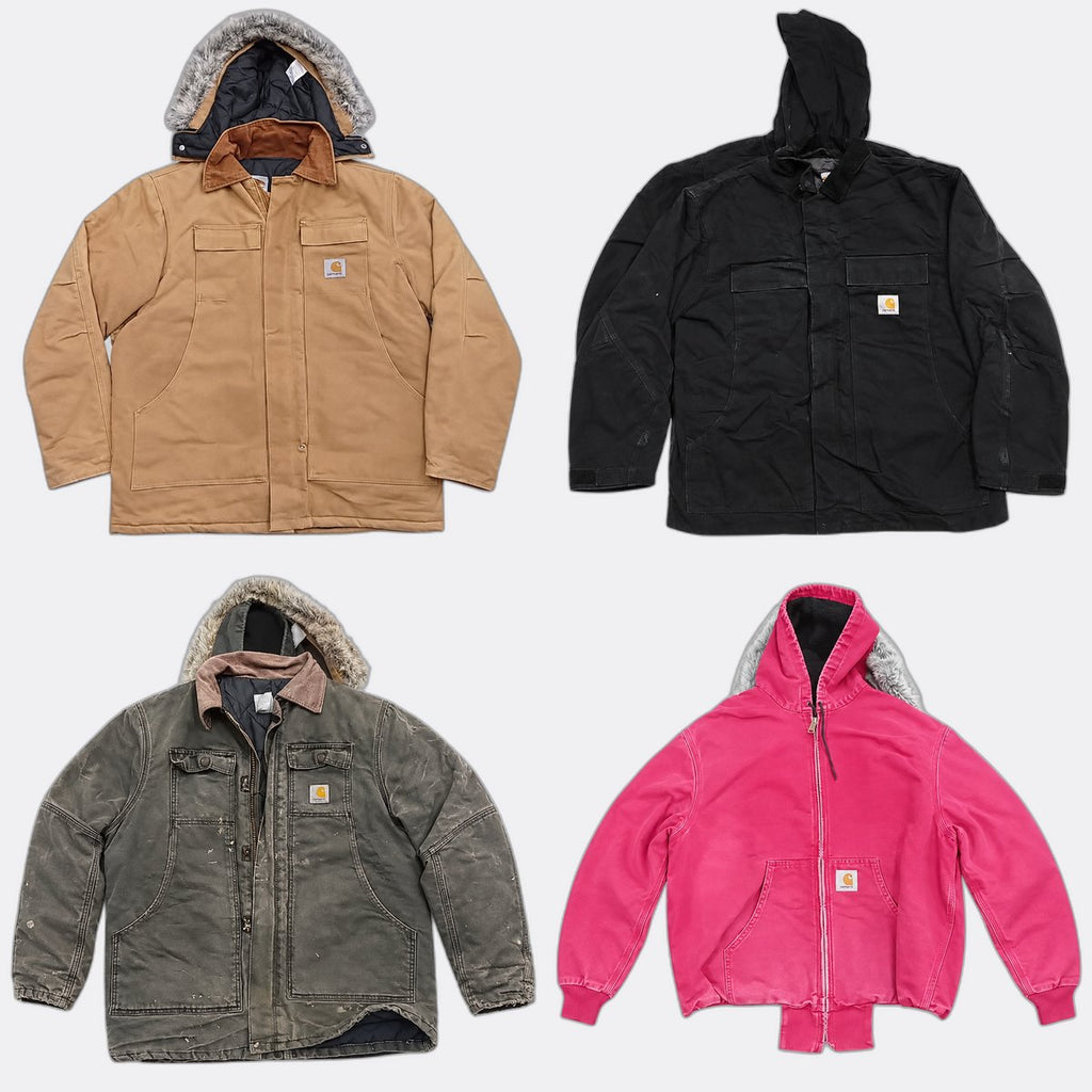 Vintage Carhartt Jackets Bundle in mixed sizes and colours. Grade A/B/C.