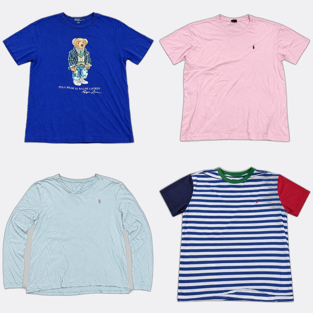 Vintage Polo T-Shirts Bundle in mixed sizes and colours. Grade B/C.