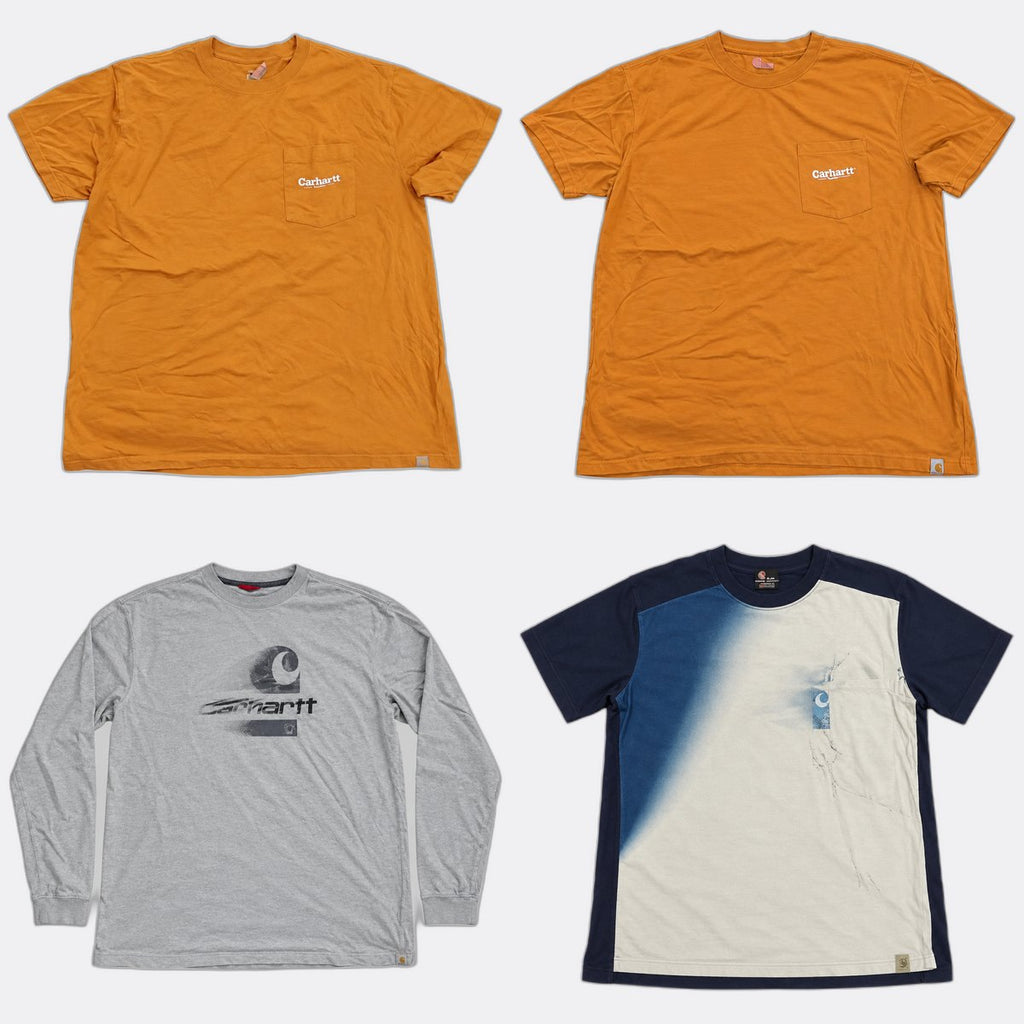 Vintage Carhartt T-Shirts Bundle in mixed sizes and colours. Grade B/C.