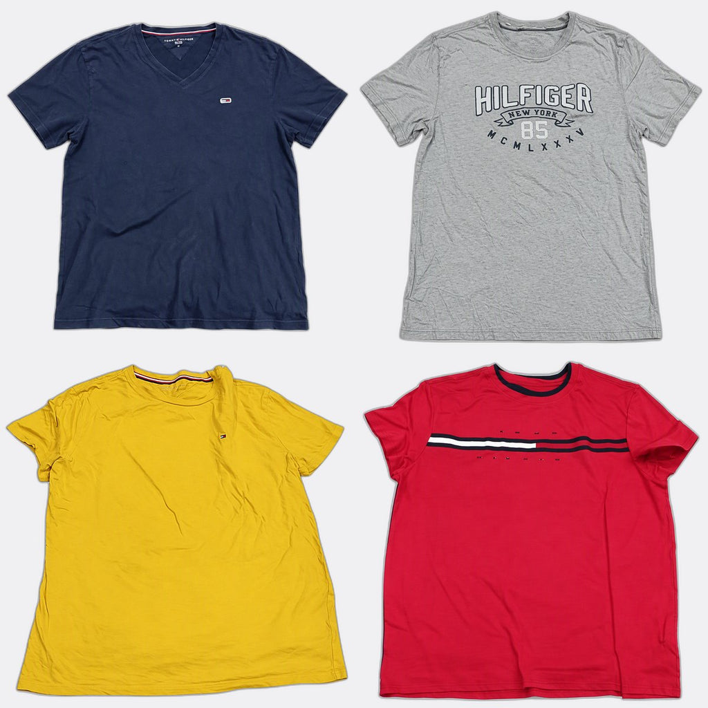 Vintage Tommy Hilfiger T-Shirts Bundle in mixed sizes and colours. Grade B/C.