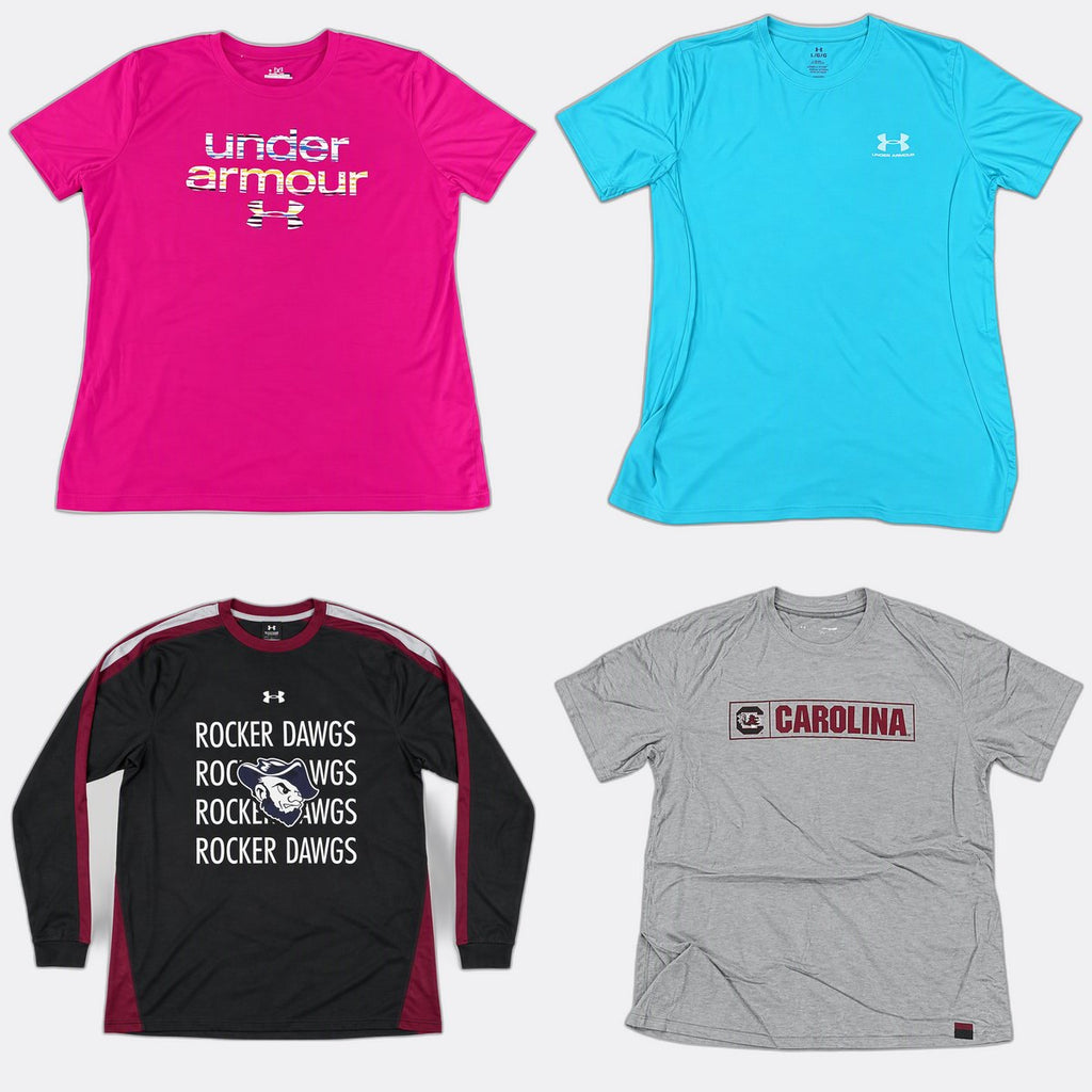 Under Armour Printed T-Shirts Bundle in mixed sizes and colours. Grade A/B/C. 