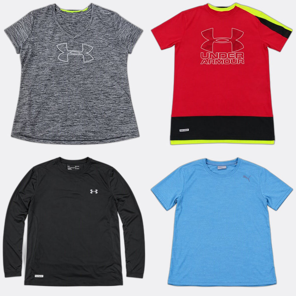  Under Armour Sports T-Shirts Bundle in mixed sizes and colours. Grade A/B/C.
