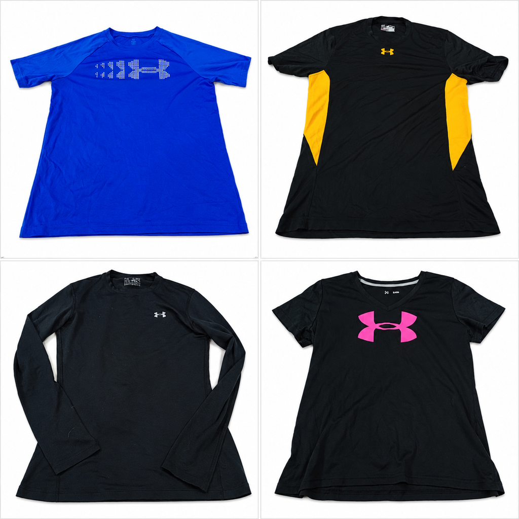 Under Armour Sports T-Shirts Bundle in mixed sizes and colours. Grade A/B/C.