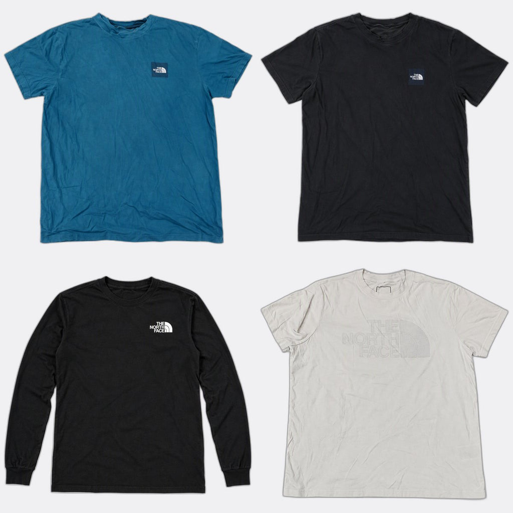 Vintage The North Face T-Shirts Bundle in mixed sizes and colours. Grade B/C.