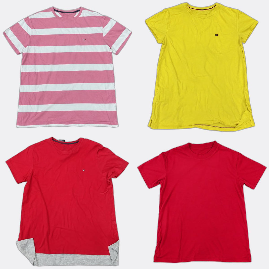Vintage Tommy Hilfiger T-Shirts Bundle  in mixed sizes and colours, Grade B/C.