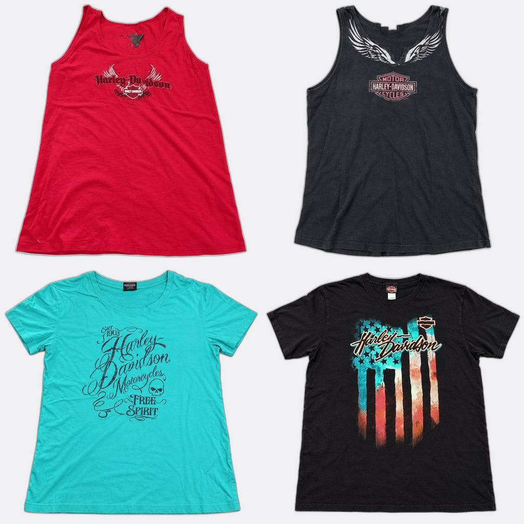 Vintage Harley Baby Tees Bundle in mixed sizes and colours. Grade A/B/C. 
