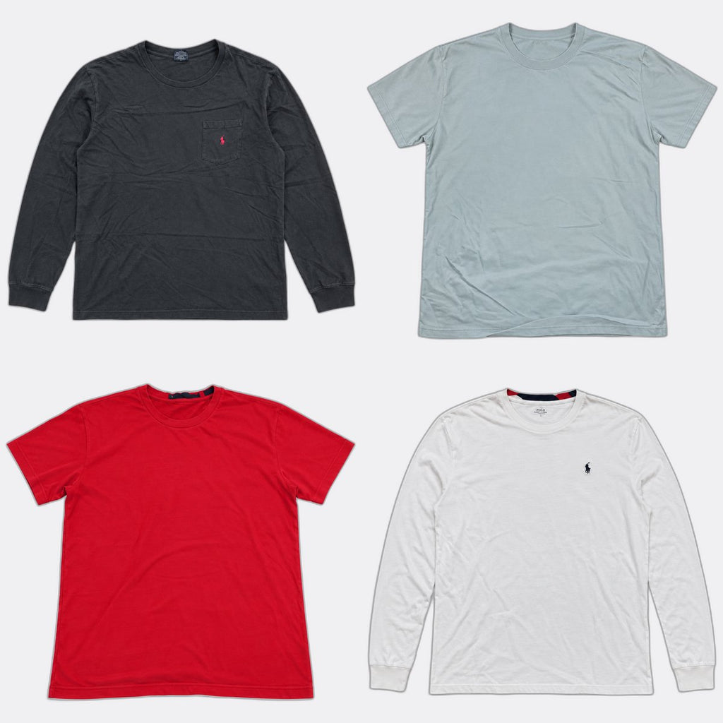 Vintage Polo T-Shirts Bundle in mixed sizes and colours. Grade B/C. 