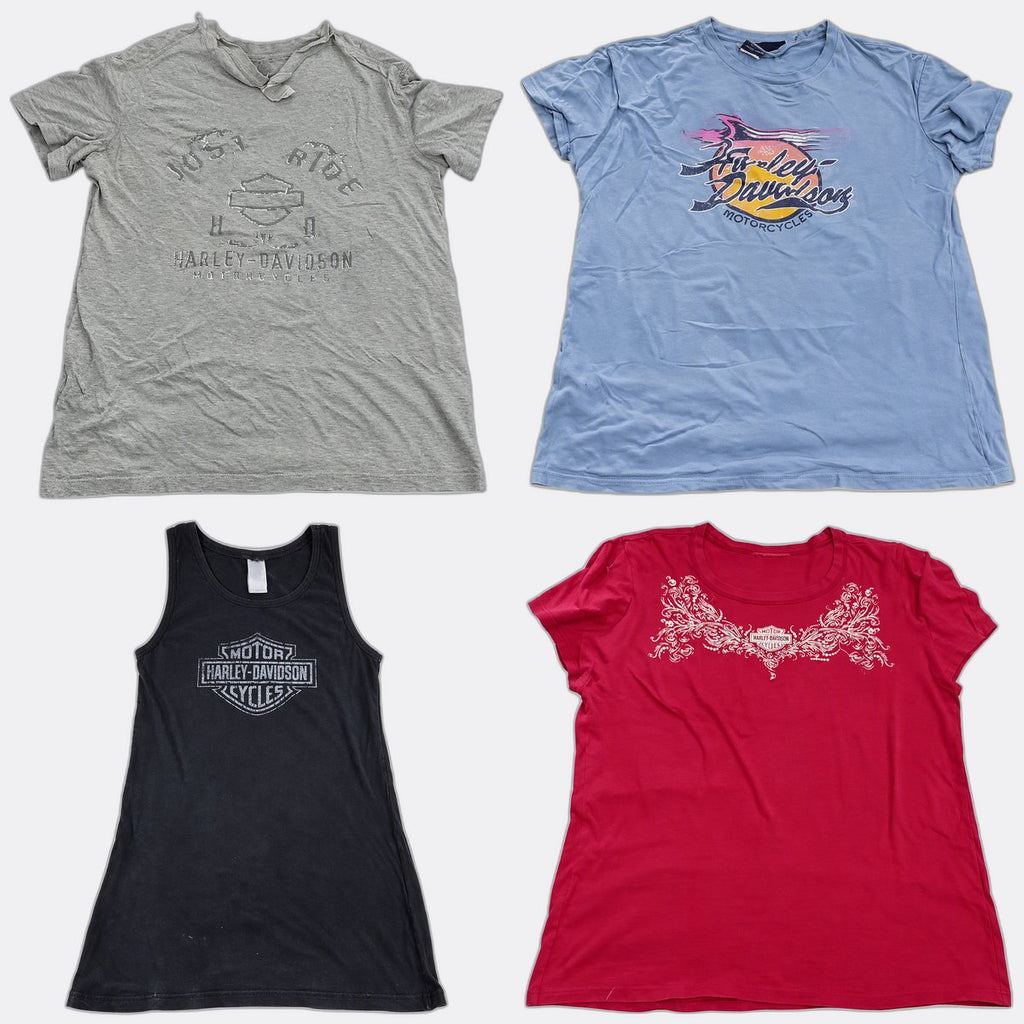 Vintage Harley Baby Tees Bundle  in mixed sizes and colours, Grade A/B/C.