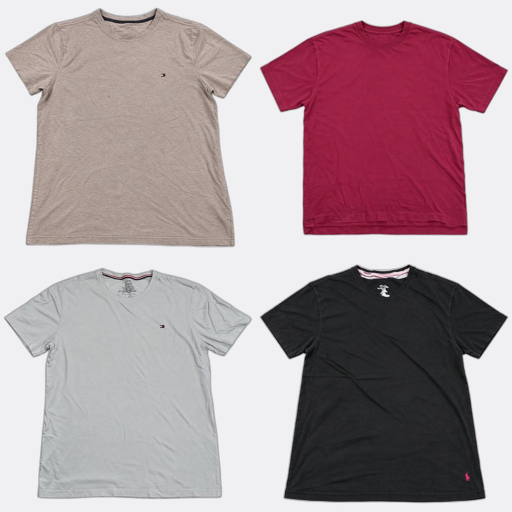 Vintage Tommy Hilfiger and Polo T-Shirts Bundle  in mixed sizes and colours, Grade B/C.