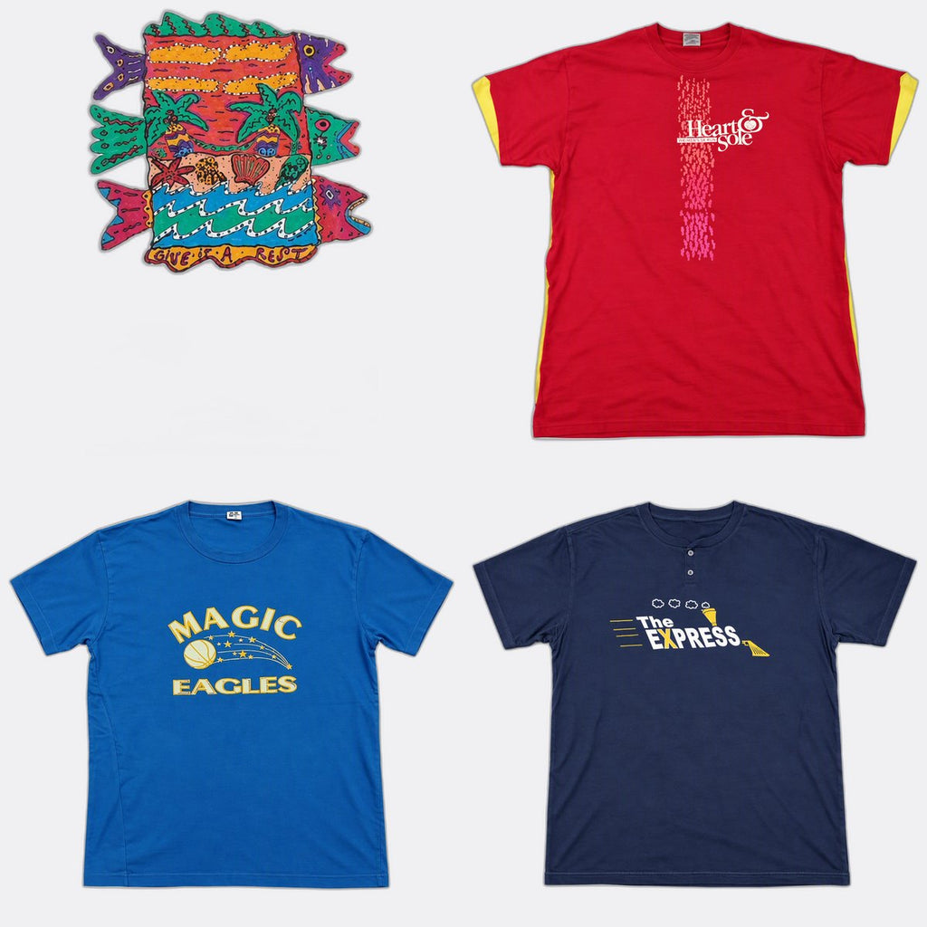 Vintage Single Stitch T-Shirts Bundle  in mixed sizes and colours, Grade B/C.