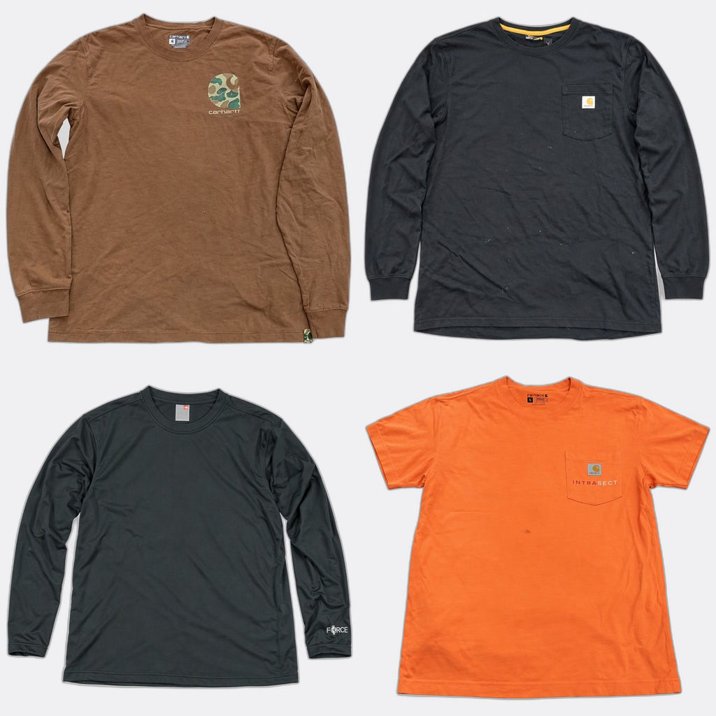 Vintage Carhartt T-Shirts Bundle  in mixed sizes and colours, Grade B/C.