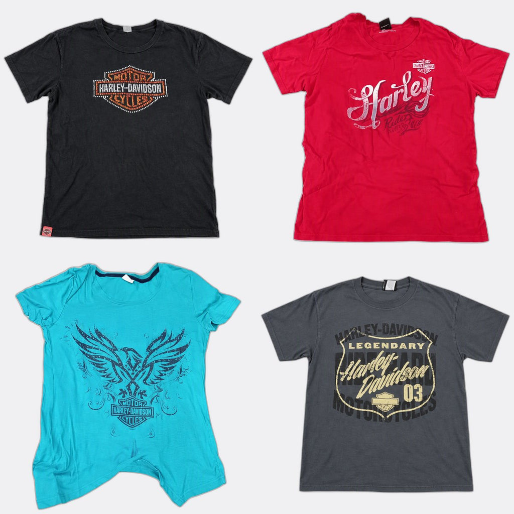 Vintage Harley Baby Tees Bundle  in mixed sizes and colours, Grade A/B/C.