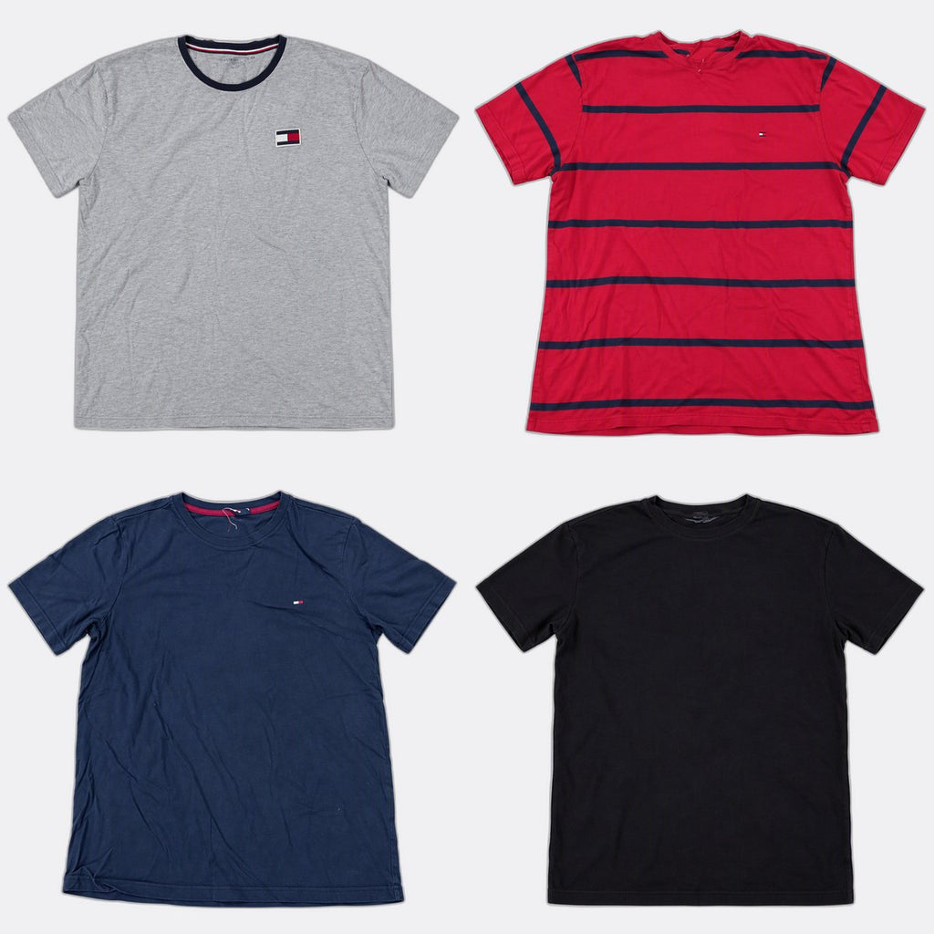 Vintage Tommy Hilfiger T-Shirts Bundle  in mixed sizes and colours, Grade B/C.