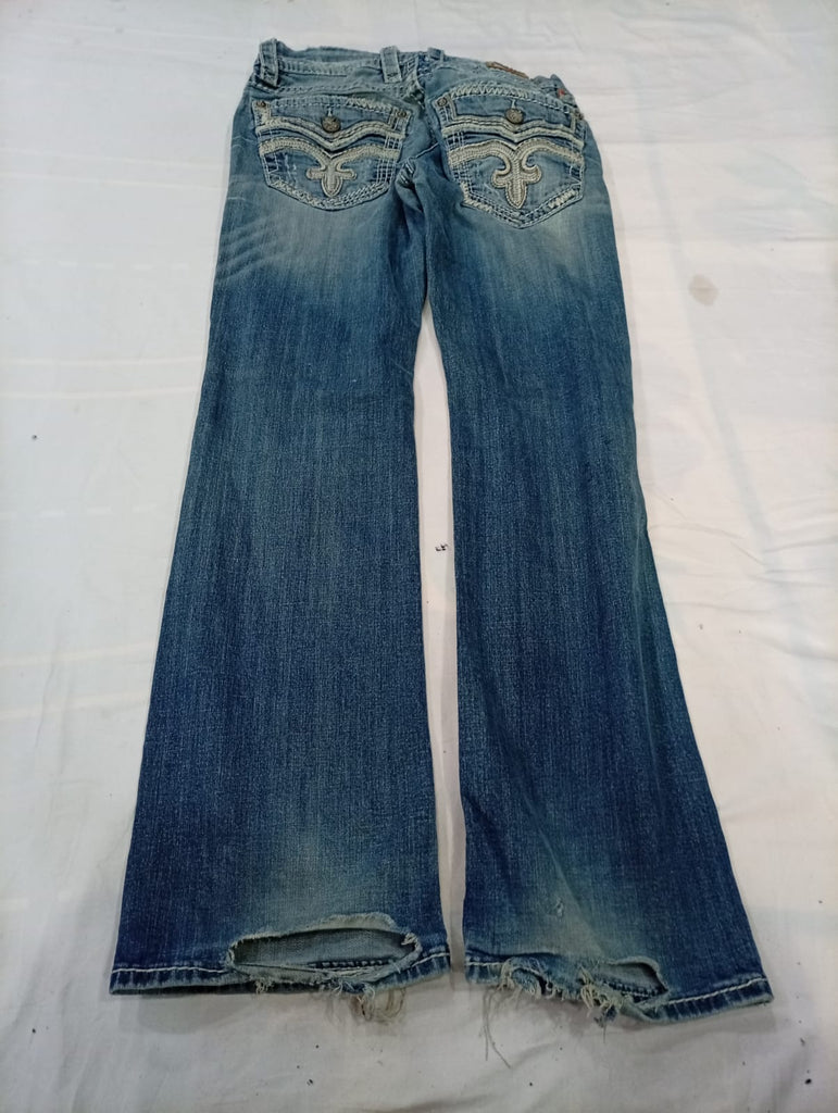 Vintage True Religion and Rock Revival Men Jeans Bundle in mixed sizes and colours. Grade B/C.