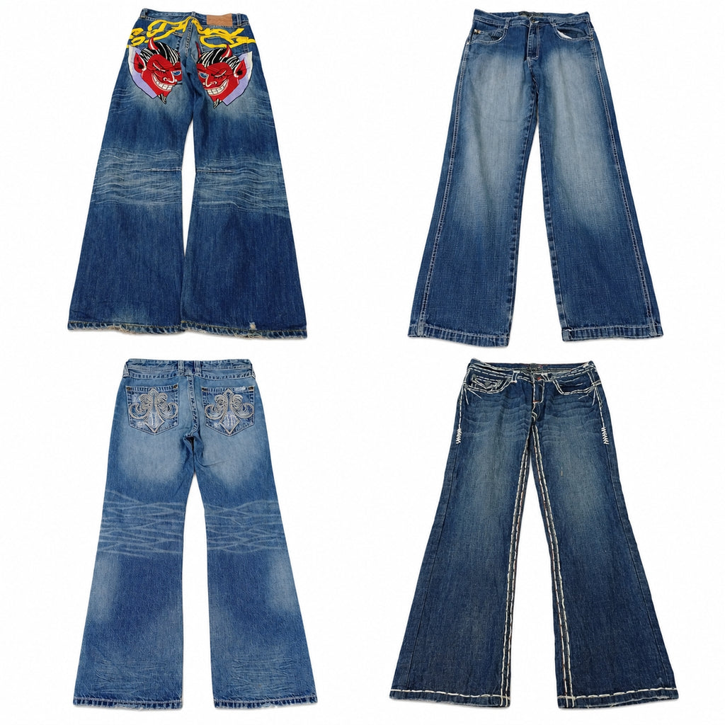 Vintage Designer Men Jeans Bundle in mixed sizes and colours. Grade B/C. 