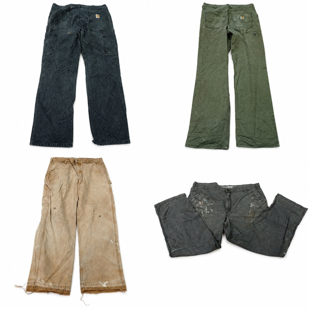 Vintage Carhartt Carpenter Trousers Bundle in mixed sizes and colours. Grade C.