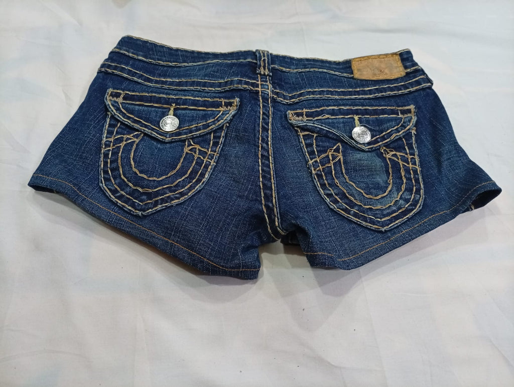 Upcycled Mix Branded Mini Denim Skirts Bundle in mixed sizes and colours. Grade A/B/C. 