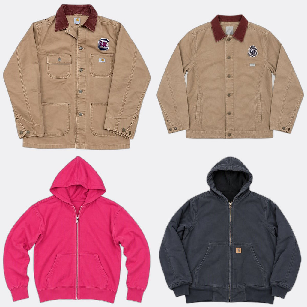 Vintage Carhartt Jackets Bundle in mixed sizes and colours. Grade A/B/C. 