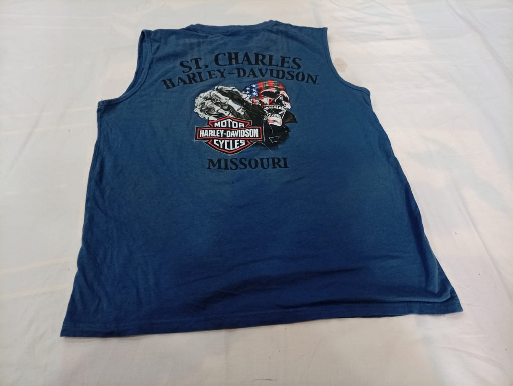 Vintage Harley Men Tank Tops Bundle  in mixed sizes and colours, Grade A/B/C.