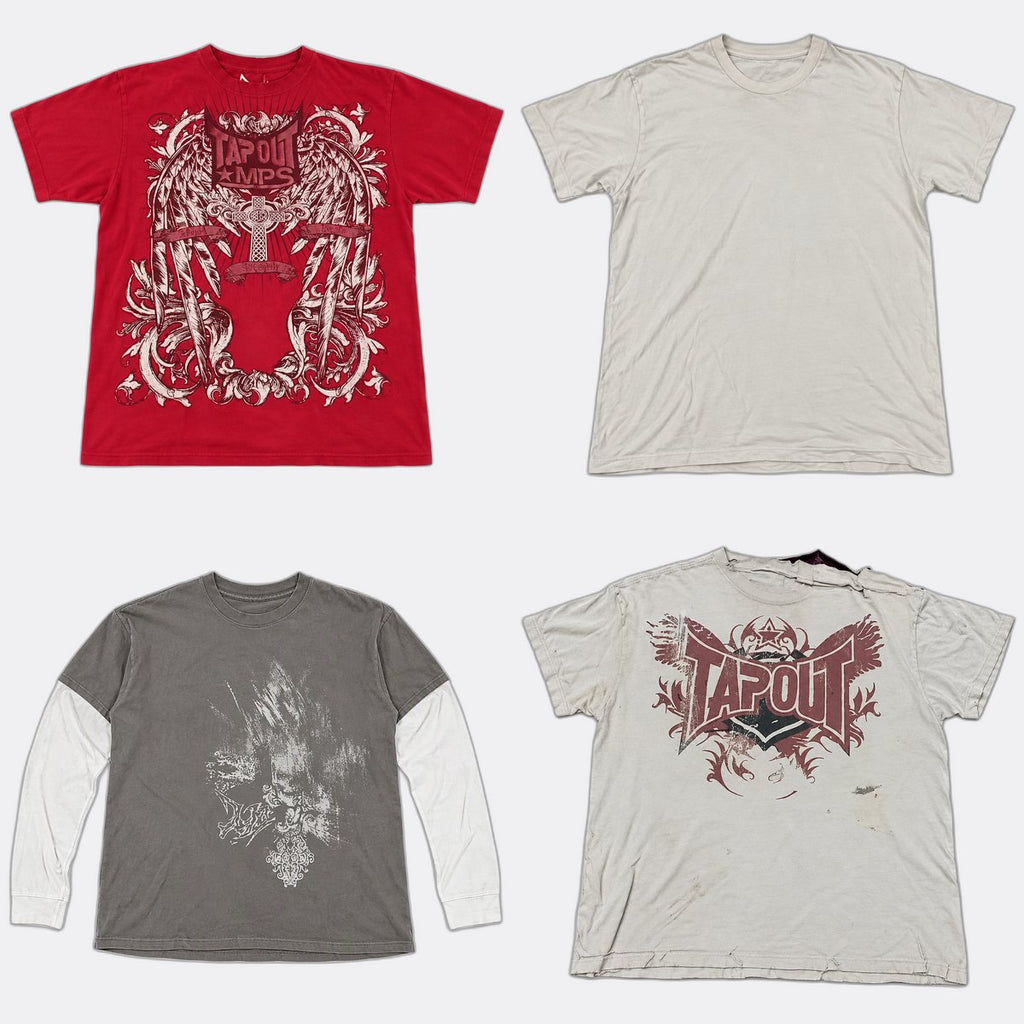  Vintage Skull T-Shirts Bundle  in mixed sizes and colours, Grade B/C.