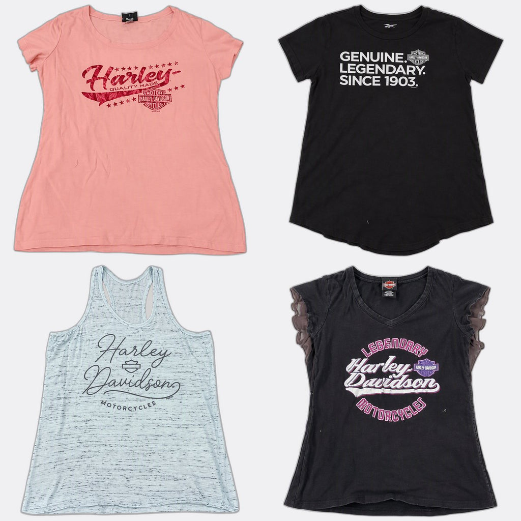 Vintage Harley Baby Tees Bundle  in mixed sizes and colours, Grade A/B/C.
