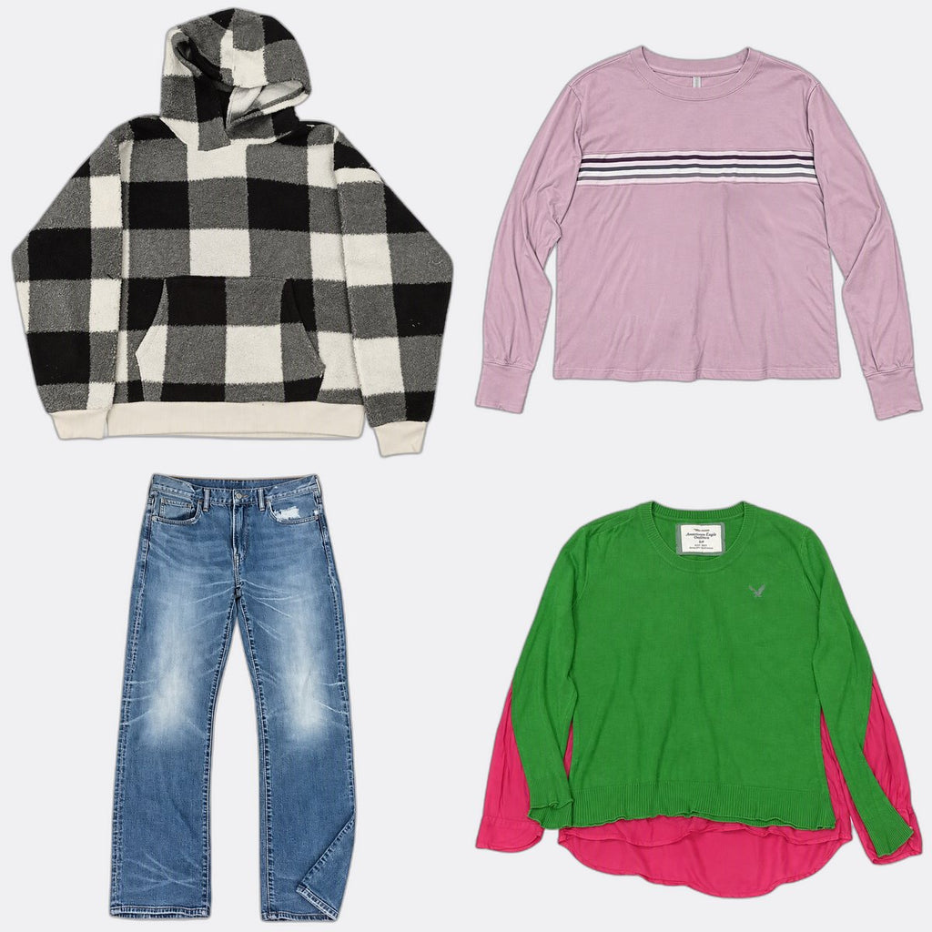 Vintage American Eagle Mix Bundle  in mixed sizes and colours, Grade B/C.