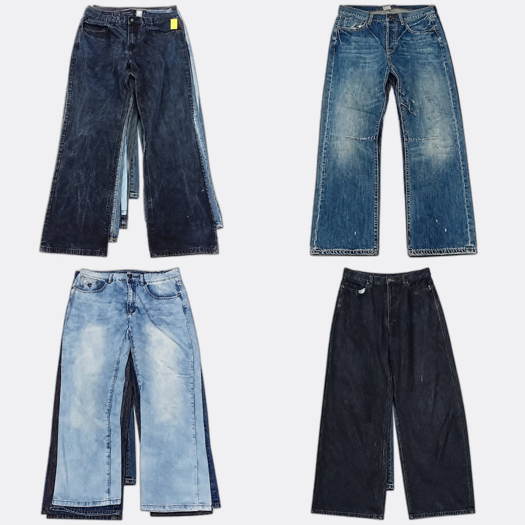 Vintage Designer Men Jeans Bundle  in mixed sizes and colours, Grade A/B/C.