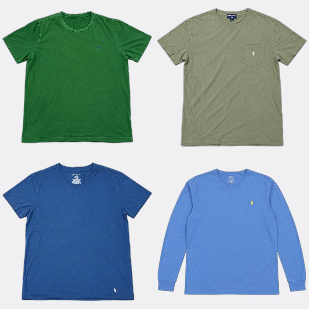Vintage Single Stitch T-Shirts Bundle in mixed sizes and colours. Grade A/B/C.