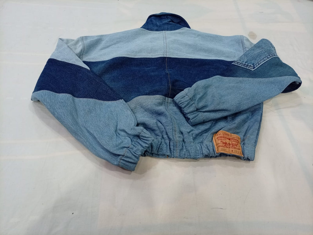 Upcycled Levi's Crop Jackets Bundle in mixed sizes and colours. Grade A/B/C.