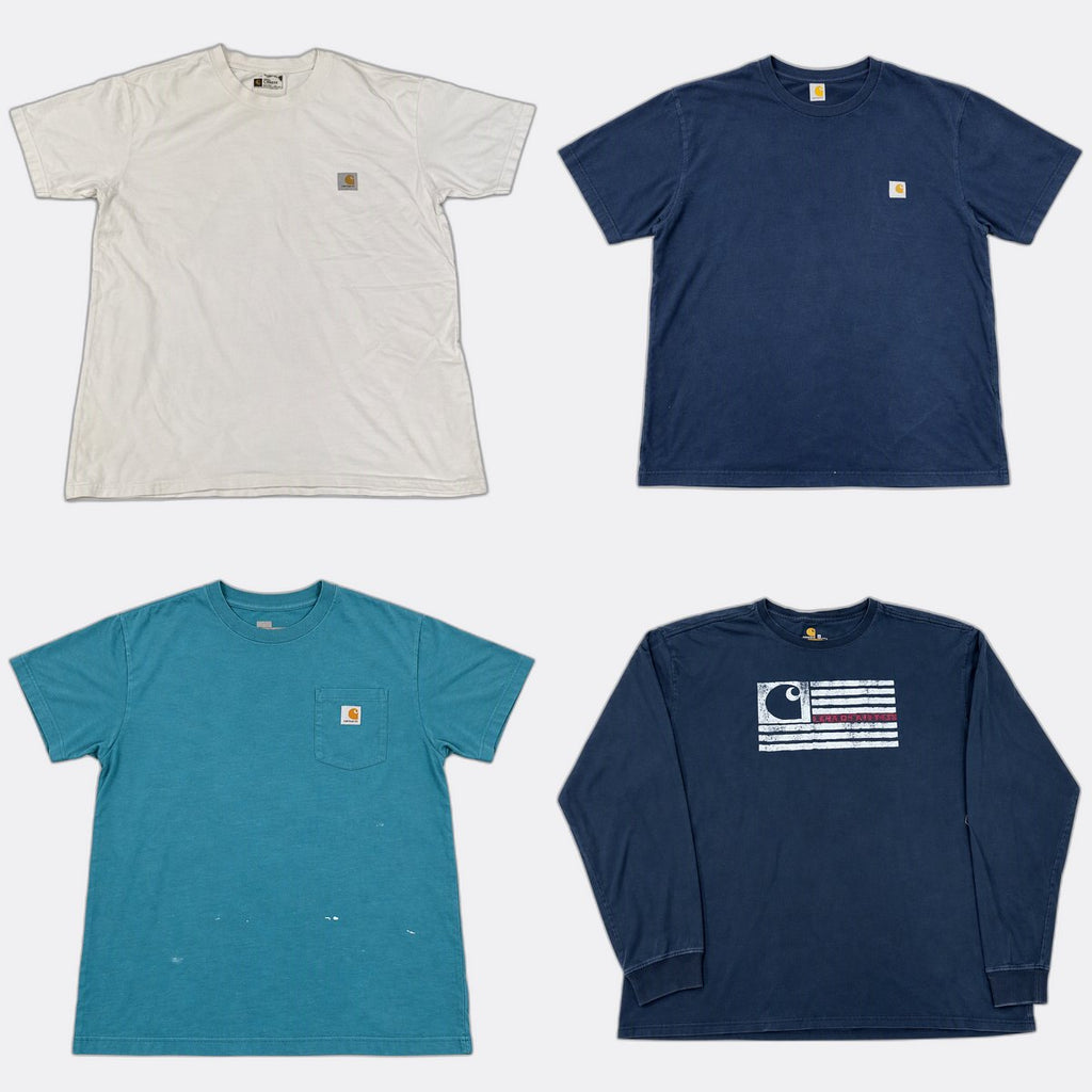 Vintage Carhartt T-Shirts Bundle in mixed sizes and colours. Grade B/C.