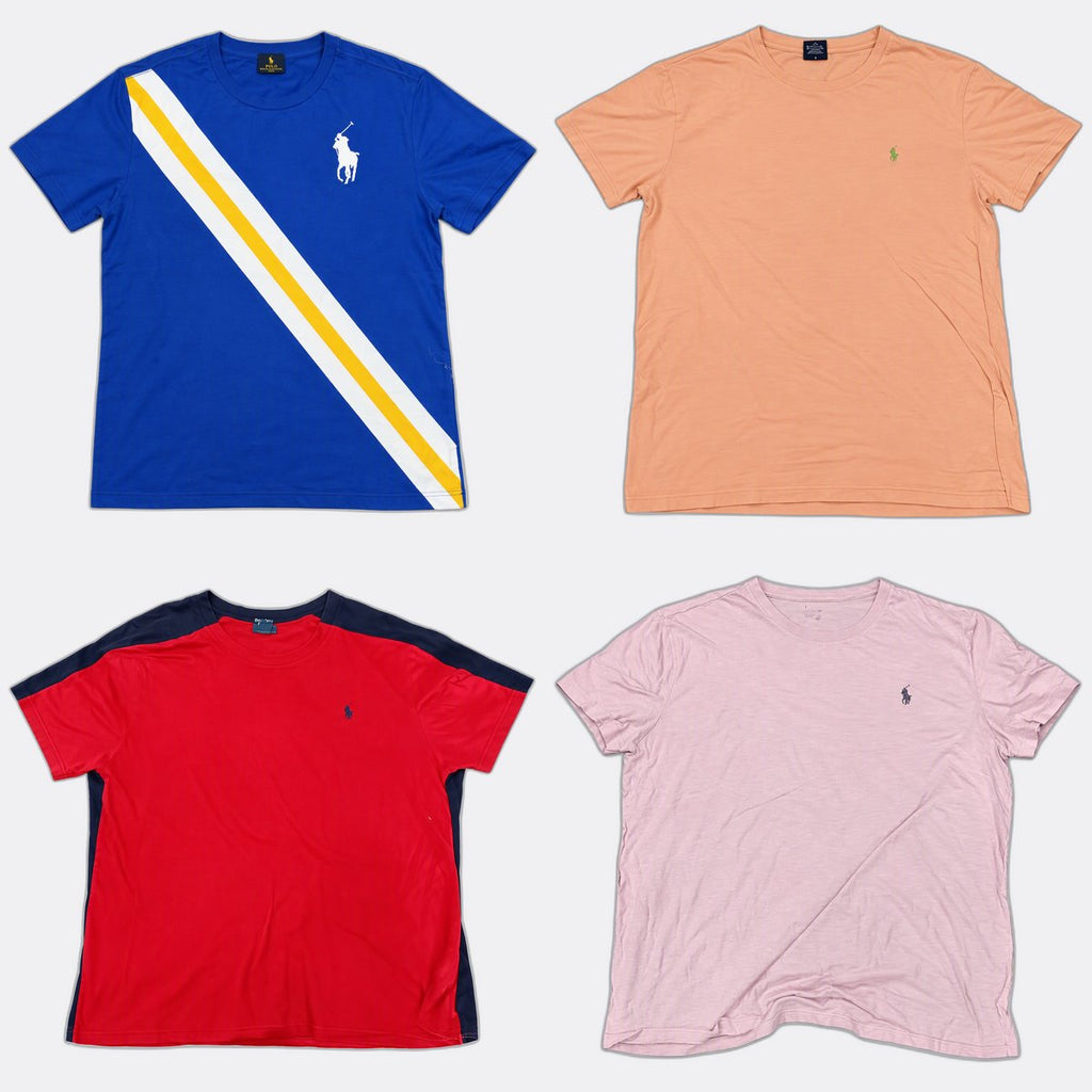 Vintage Polo T-Shirts Bundle in mixed sizes and colours. Grade B/C.